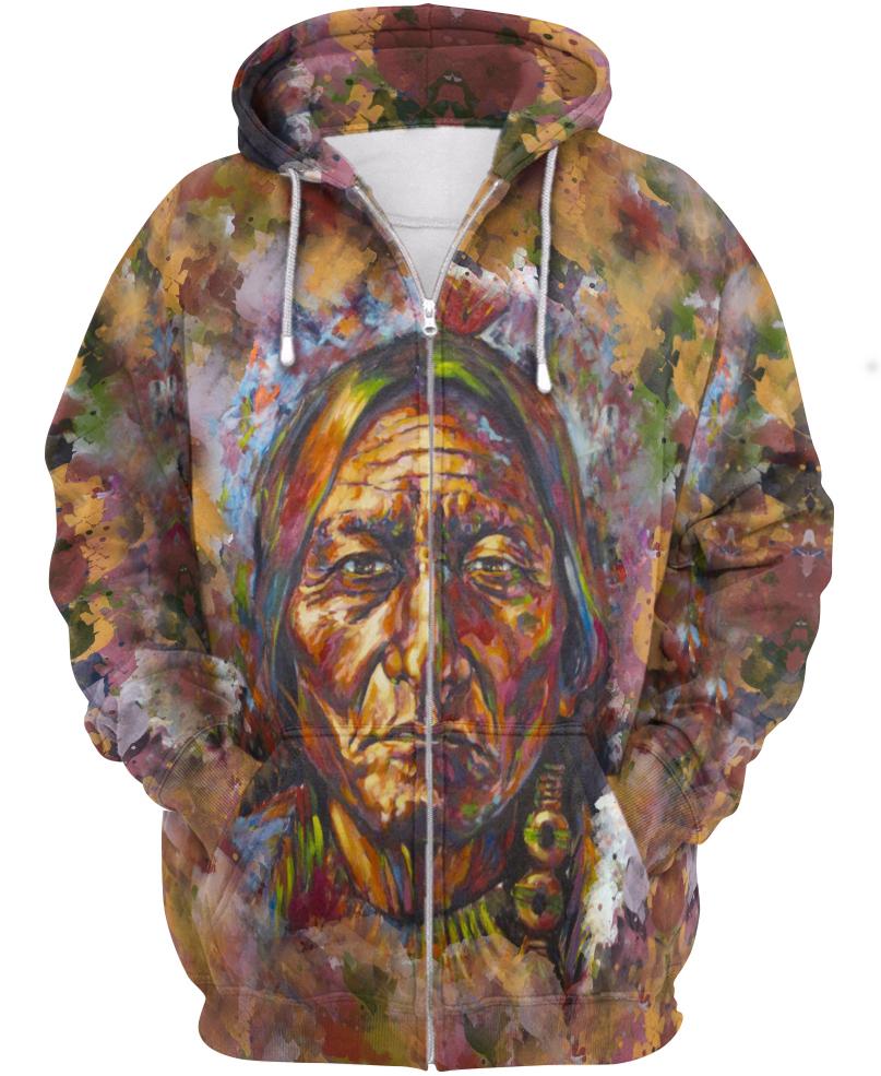 Native American Indian Chief Painting