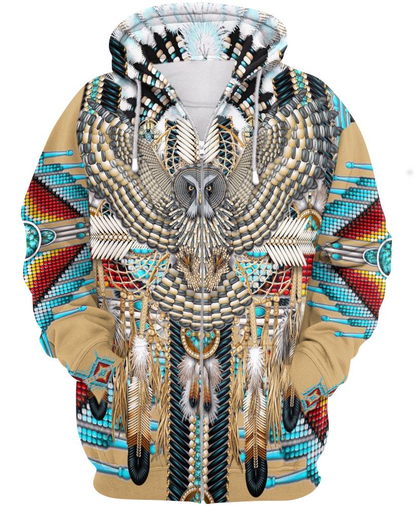 Native American Owl Angry