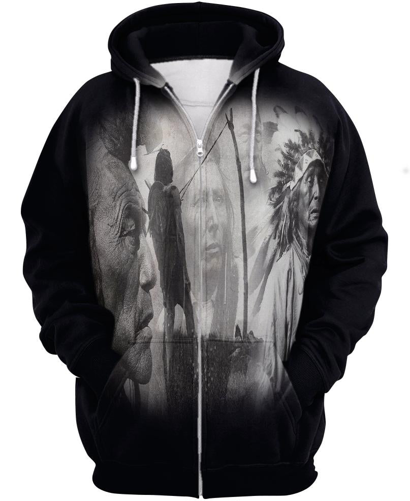 Native American White Black Indian Chief
