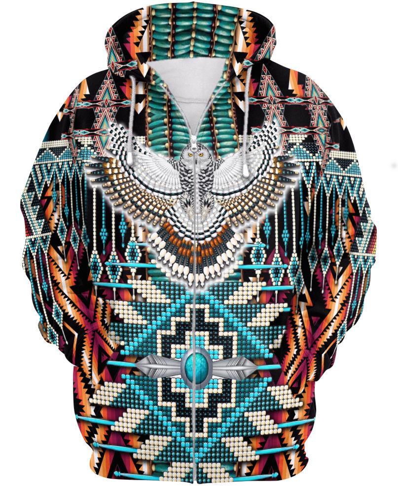 Native American Multi-Colour Owl