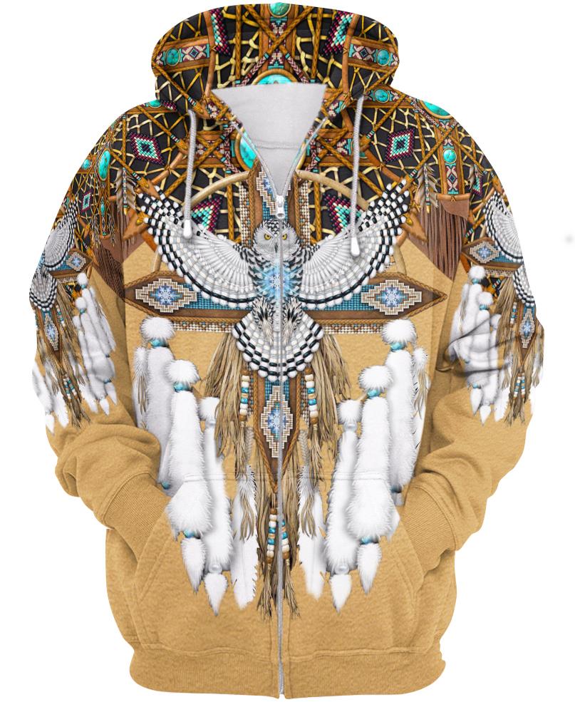 Native American White Owl Feathers