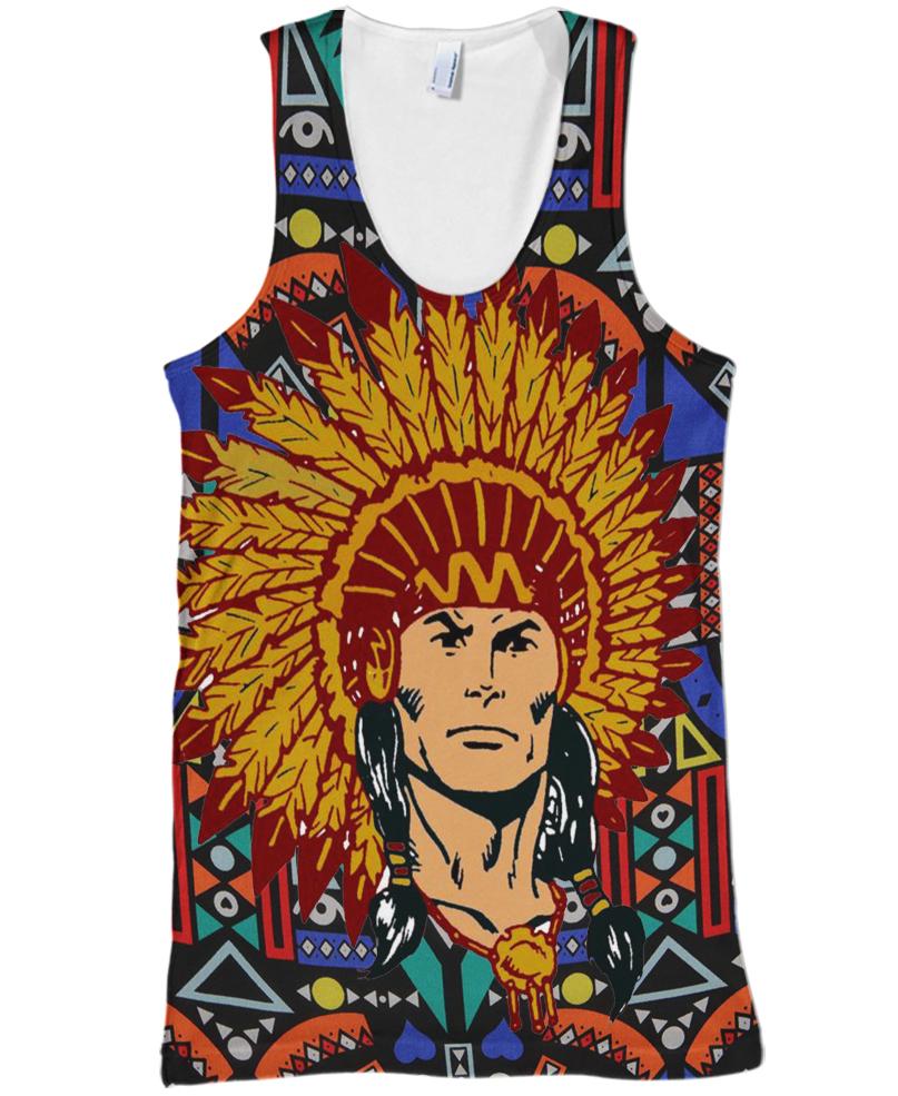 Native American Chief Colourful