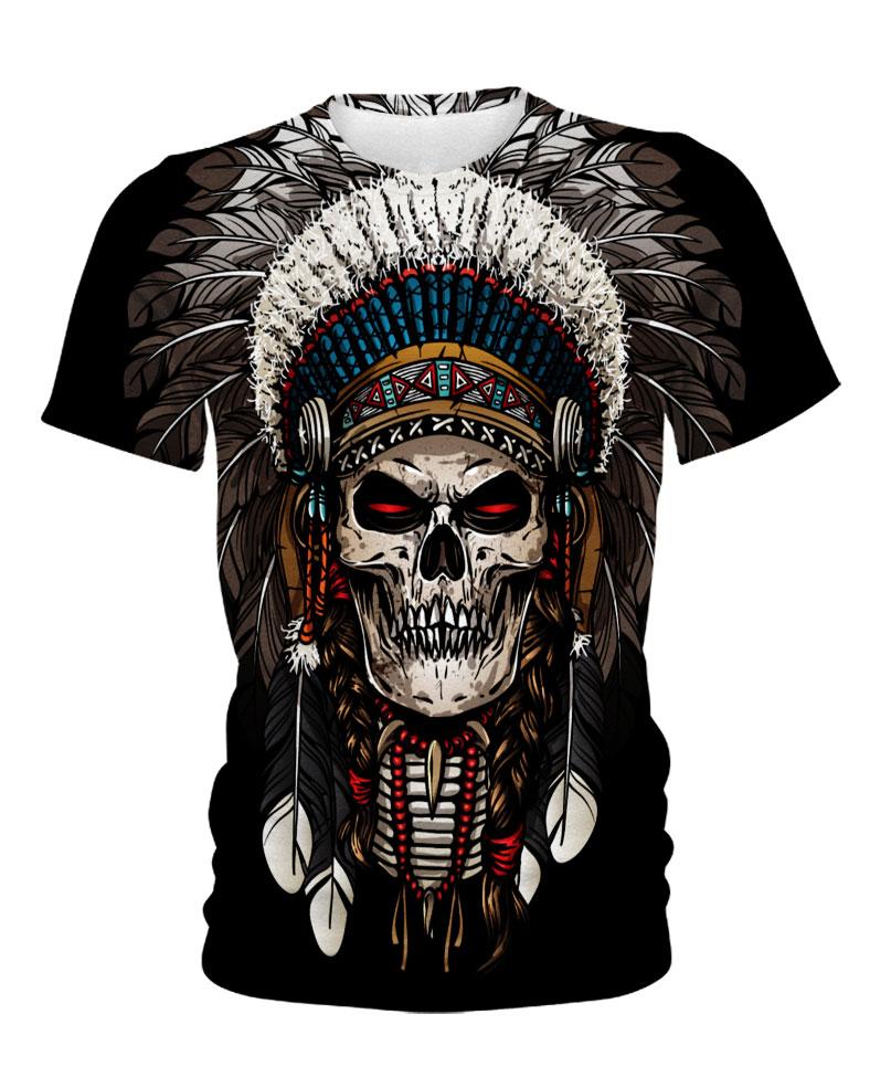 Native American Skull Feathers