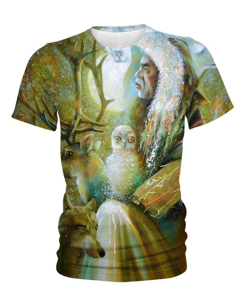 Native American Indian Chief Besides Animals