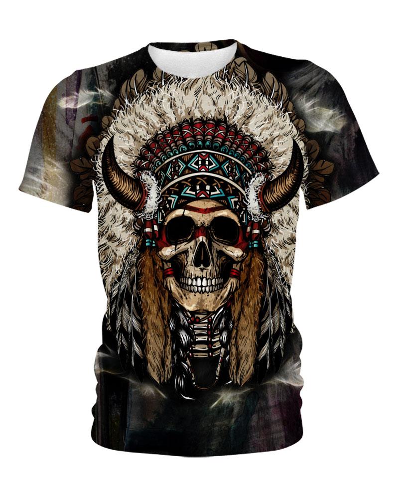 Native American Skull And Eyes