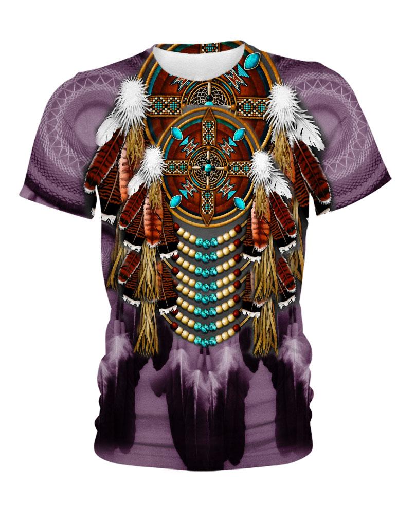 Native American Feathers Purple