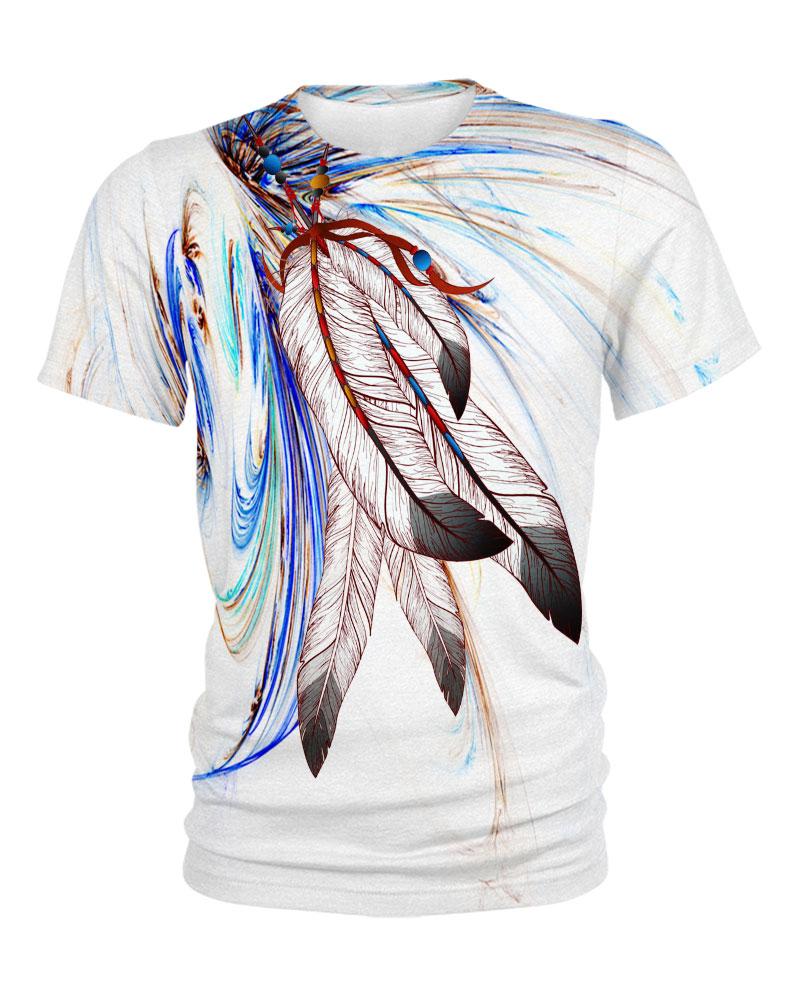 Native American Feathers In Wind