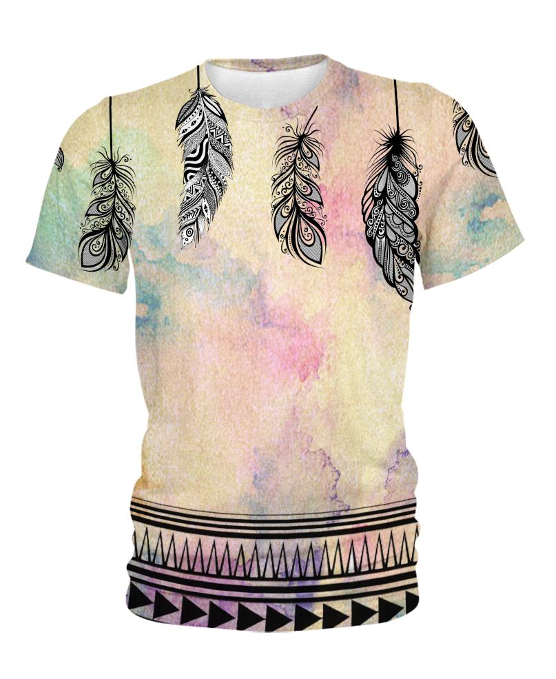 Native American Feathers Pastel