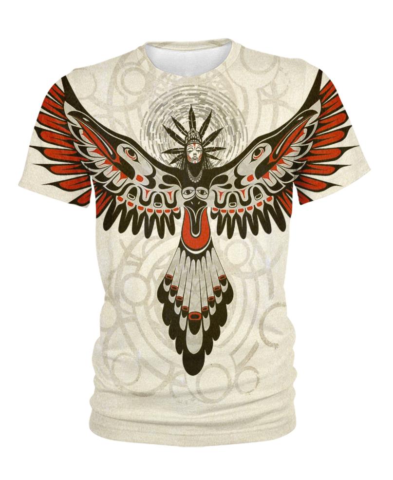 Native American Woman And Eagle