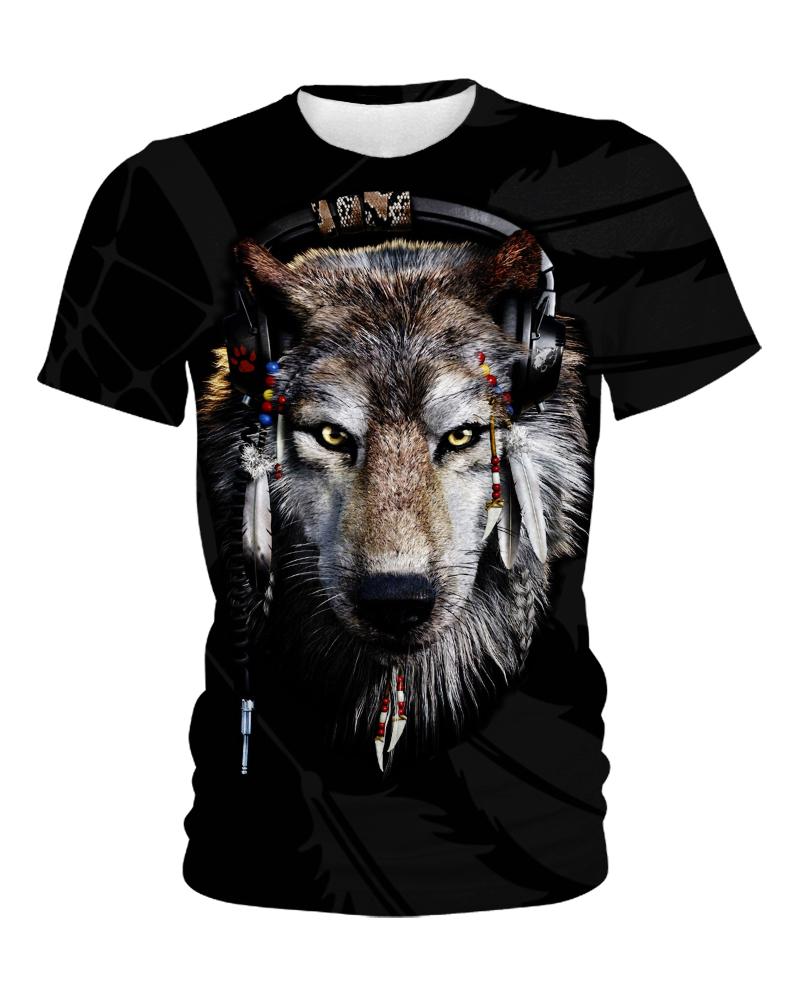 Native American Wolf Listen To Music