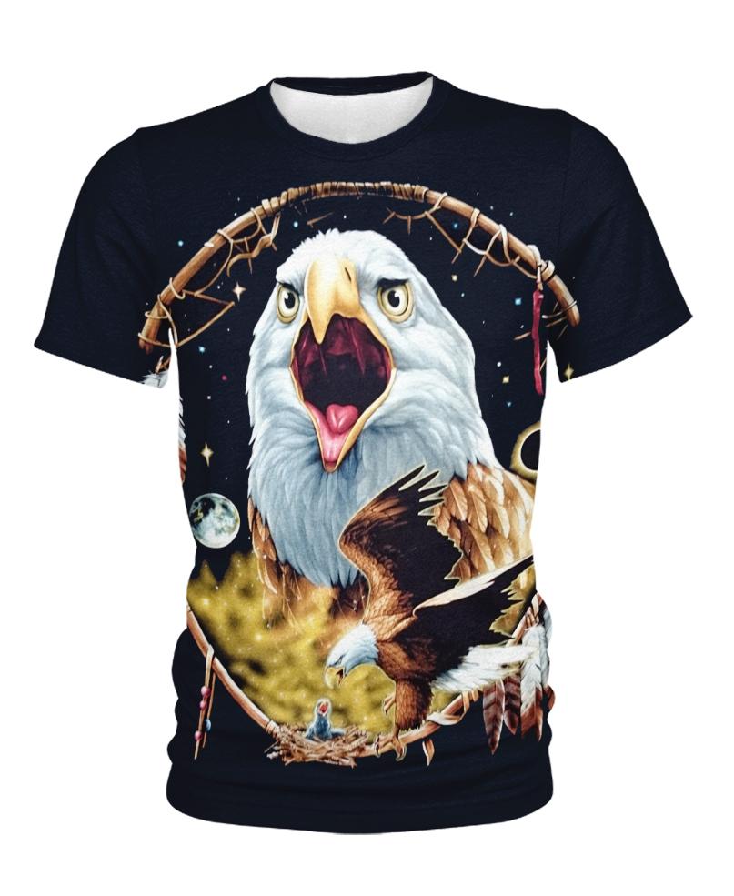 Native American Eagle And Black