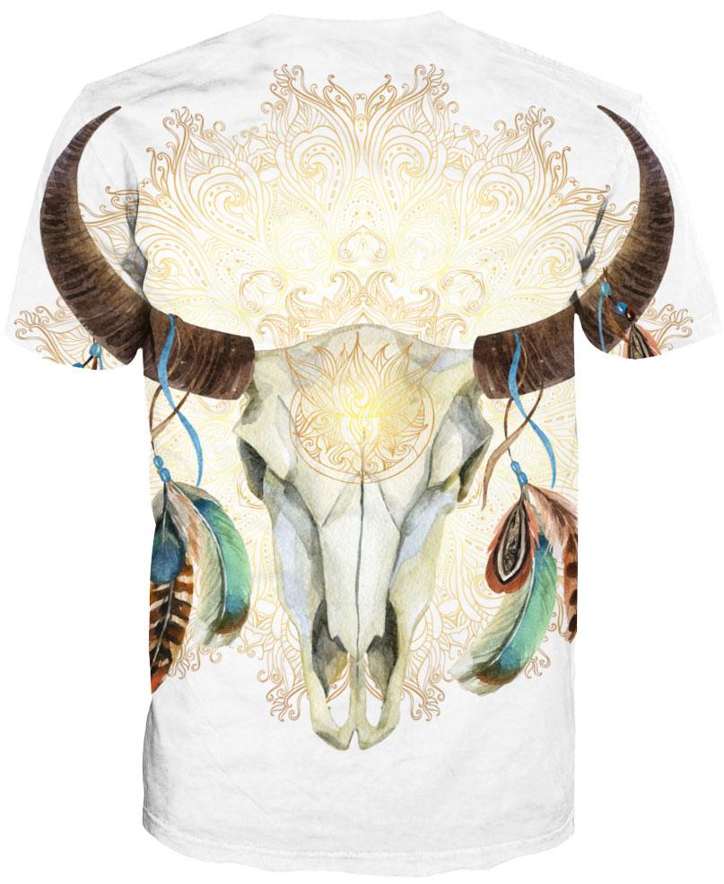 Native American Buffalo Skull Bright