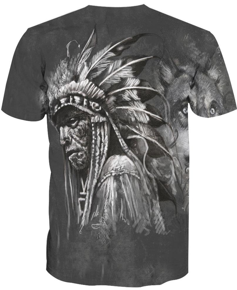 Native American Grey Wolf & Leader