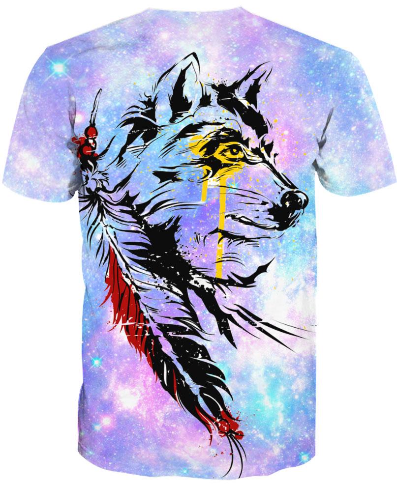 Native American Yellow Eyes Wolf