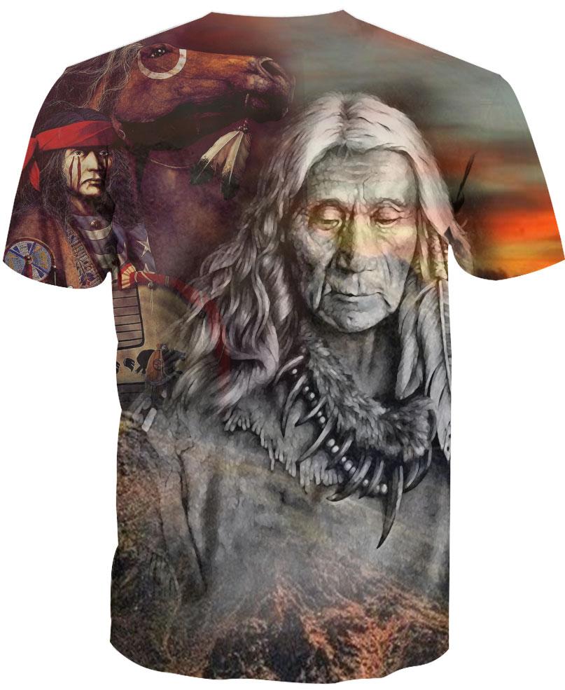 Native American Gray Old Indian Chief