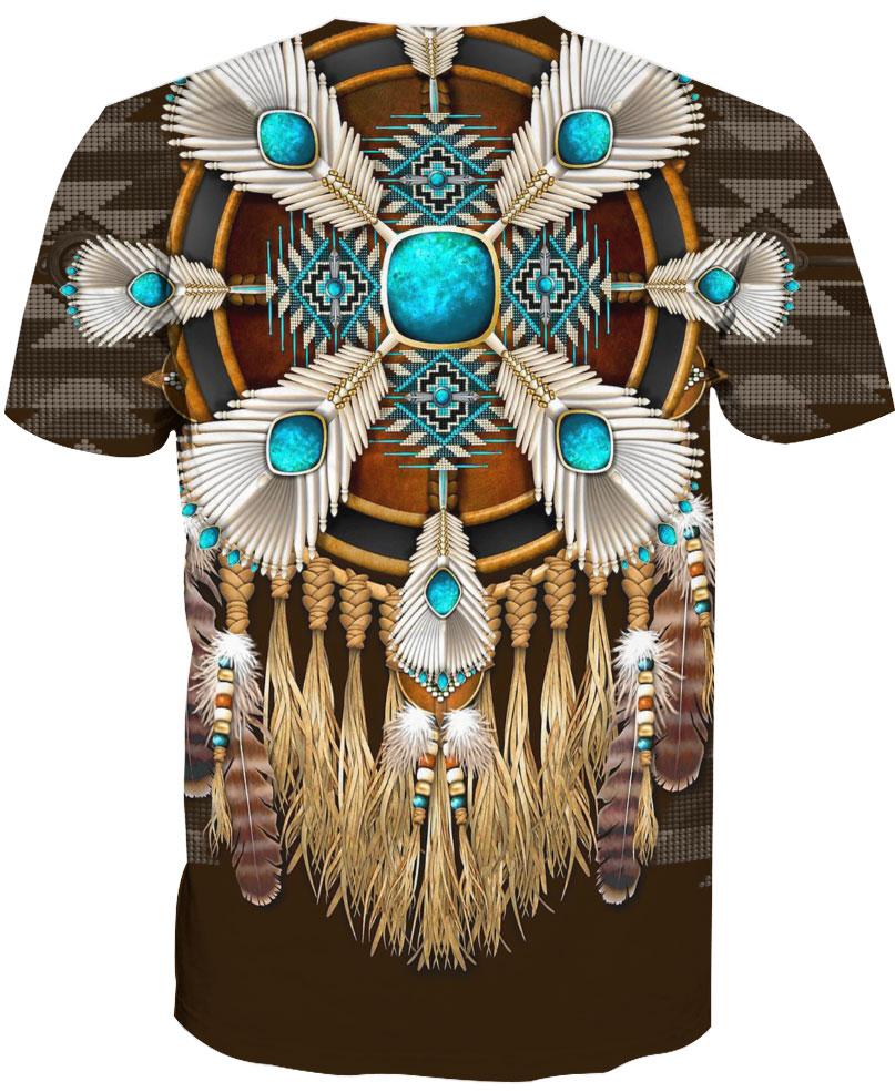 Native American Feathers Blue
