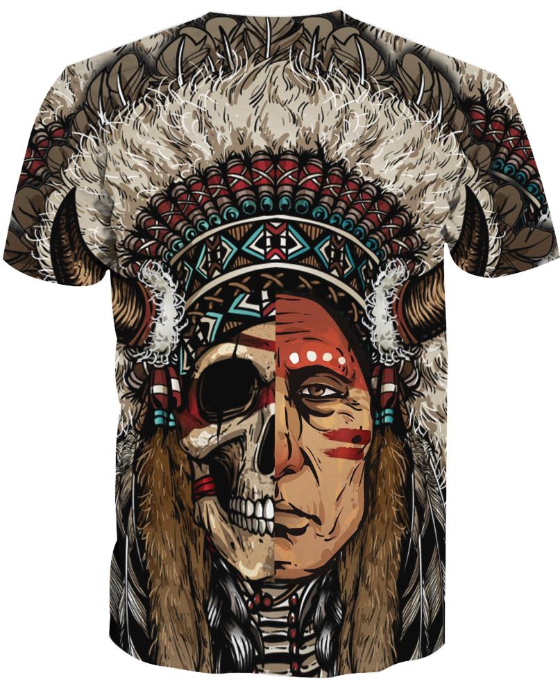 Native American Half-Face Indian Chief