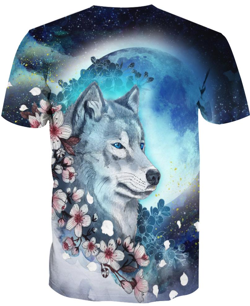 Native American Blue Eyes Wolf