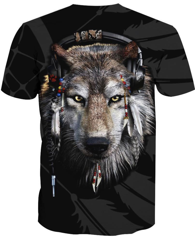Native American Wolf Listen To Music