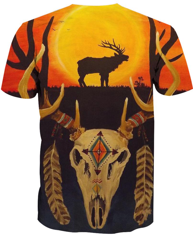 Native American Deer & Bison Skull
