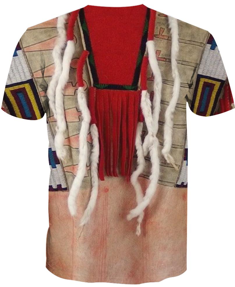 Native American Red Necklace White Feather