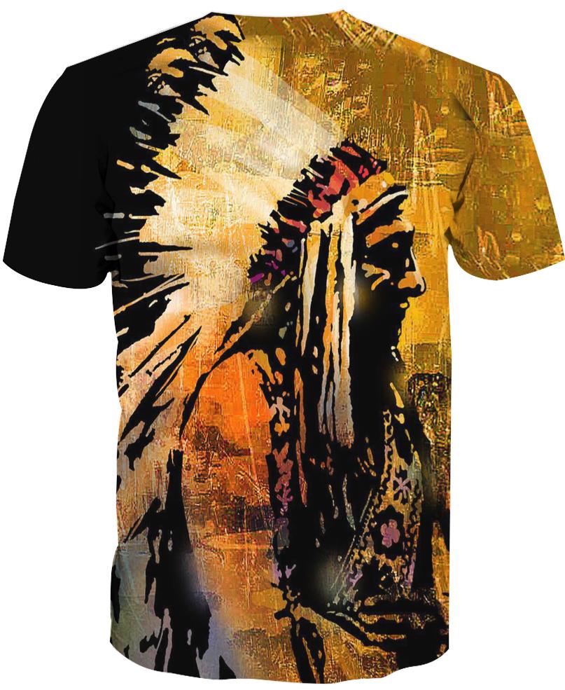 Native American Dark Yellow Indian Chief