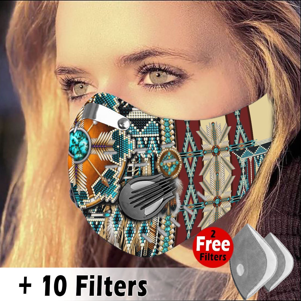 Native American Velcro Mask 60