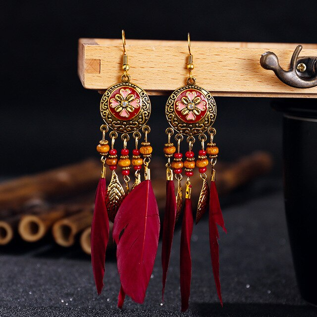 Earrings for Women Trend Boho Vintage Tassel Earrings