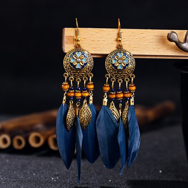 Earrings for Women Trend Boho Vintage Tassel Earrings