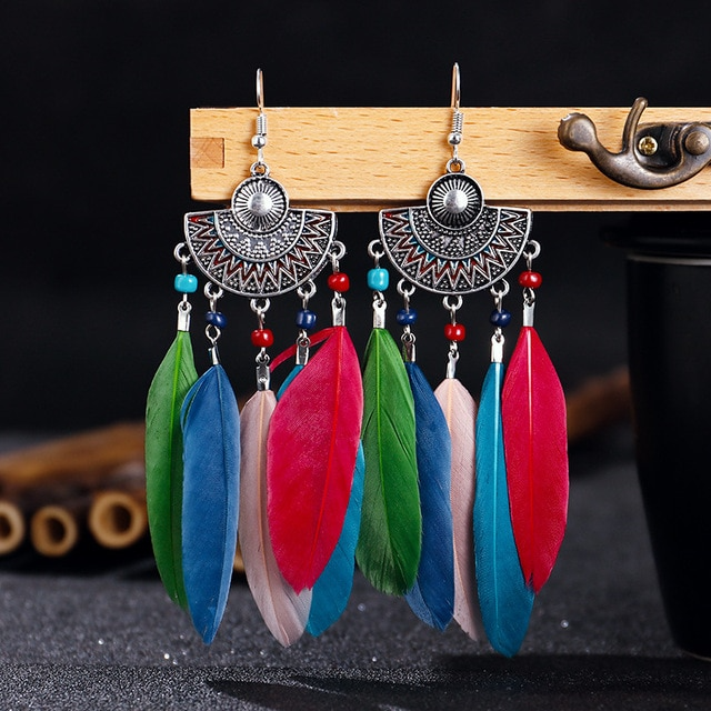 Earrings for Women Trend Boho Vintage Tassel Earrings