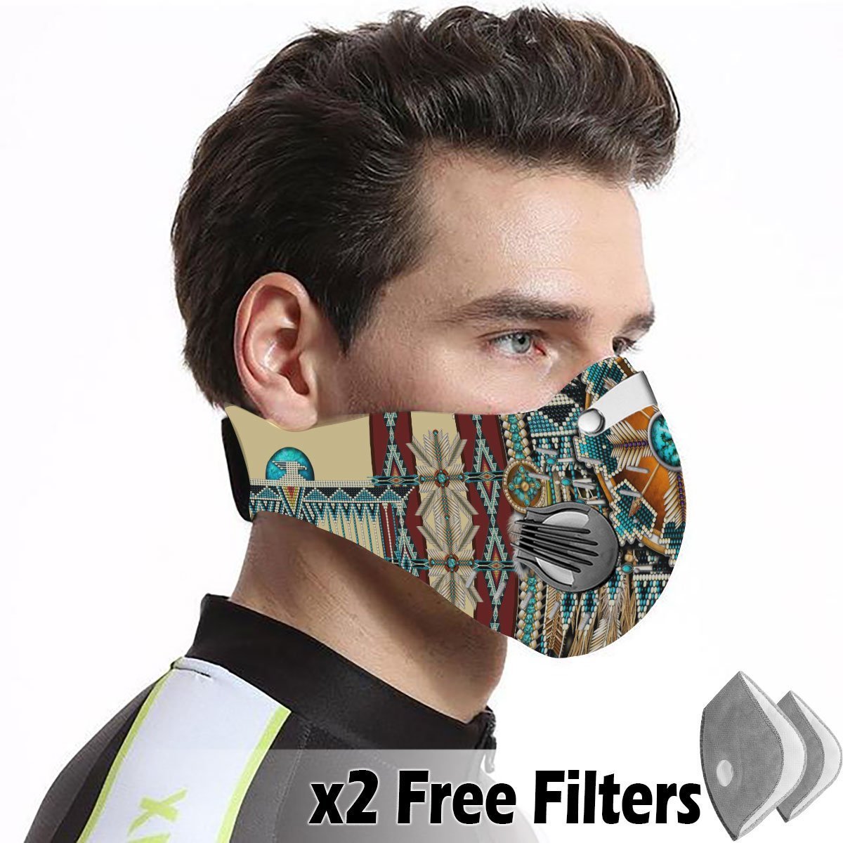 Native American Velcro Mask 60