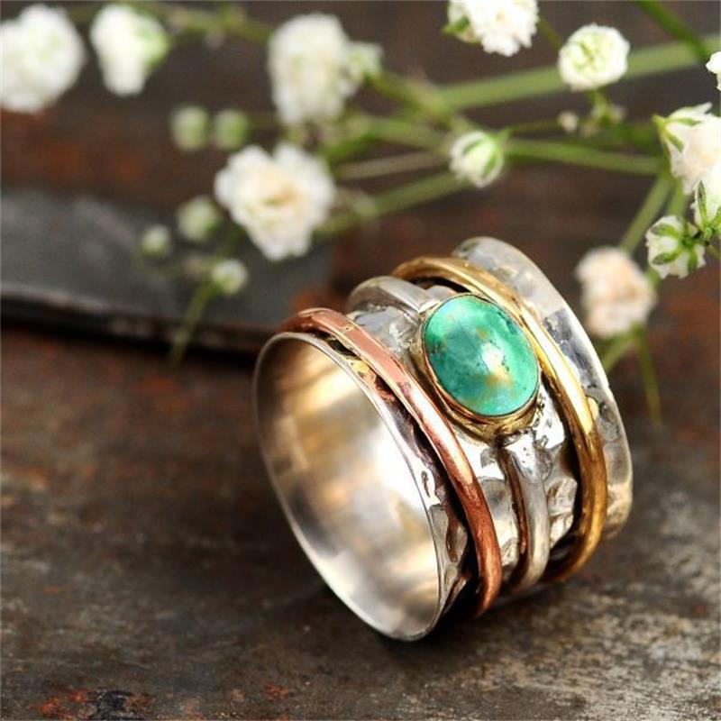 Natural Turquoise Stone Ring
