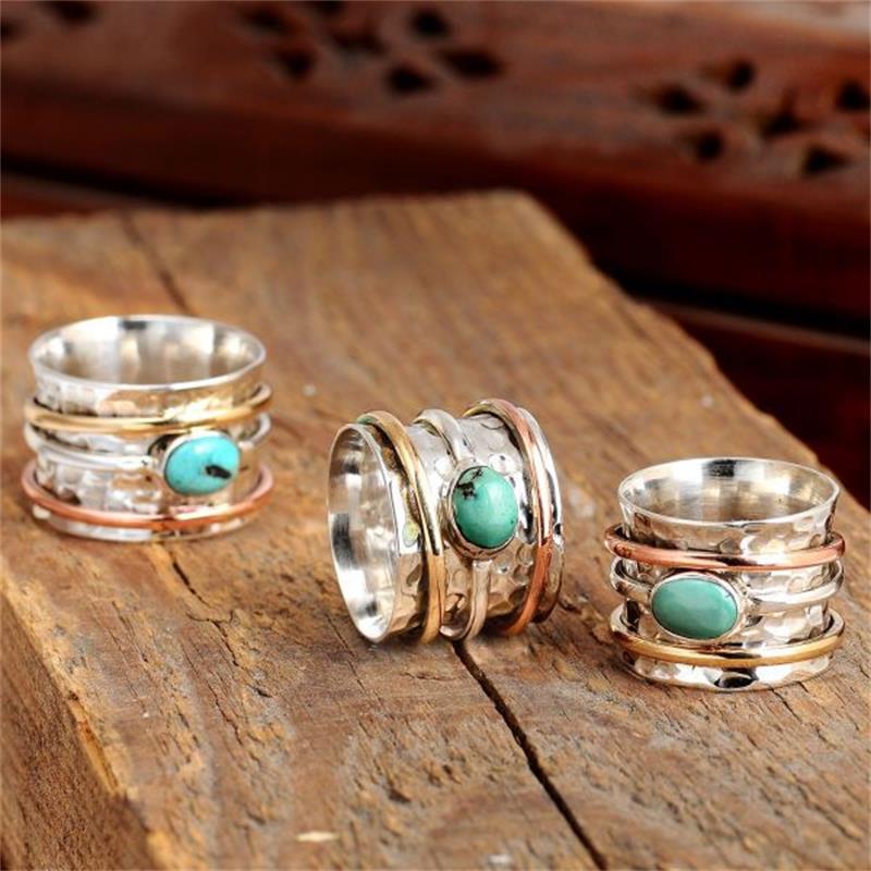 Natural Turquoise Stone Ring
