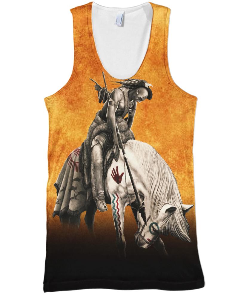 Warrior On The White Horse Native American