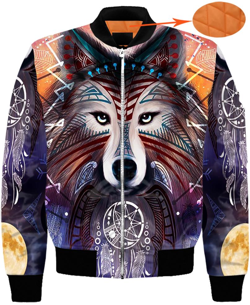 Native American Purple Wolf