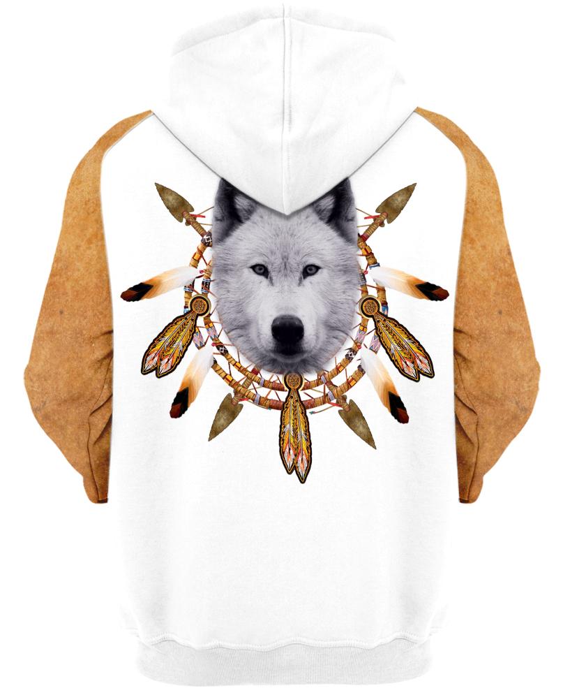 Native American White Wolf