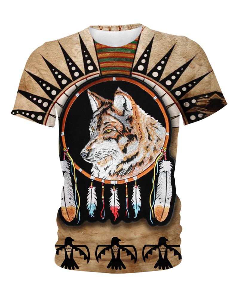 Native American Striped Wolf
