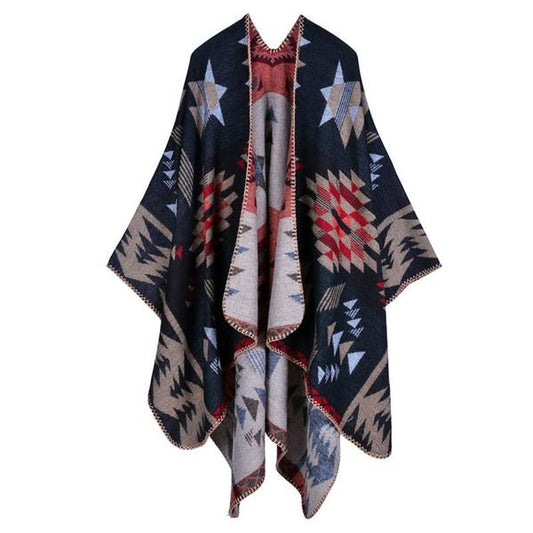 Native American Pattern Pancho
