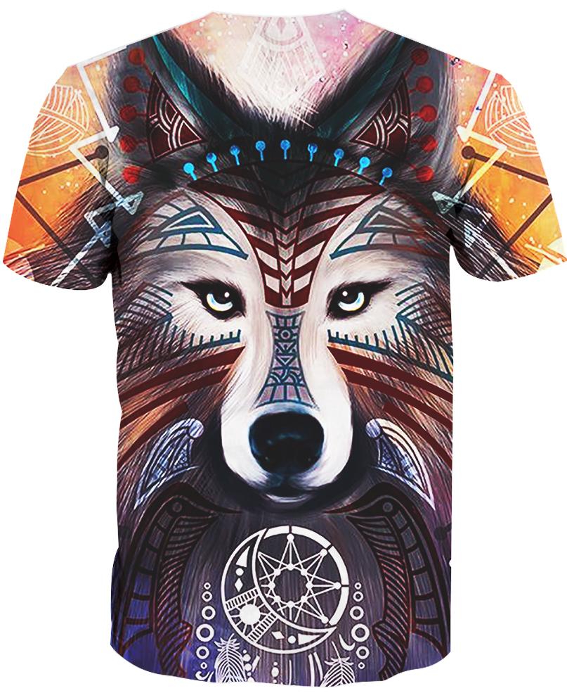 Native American Purple Wolf