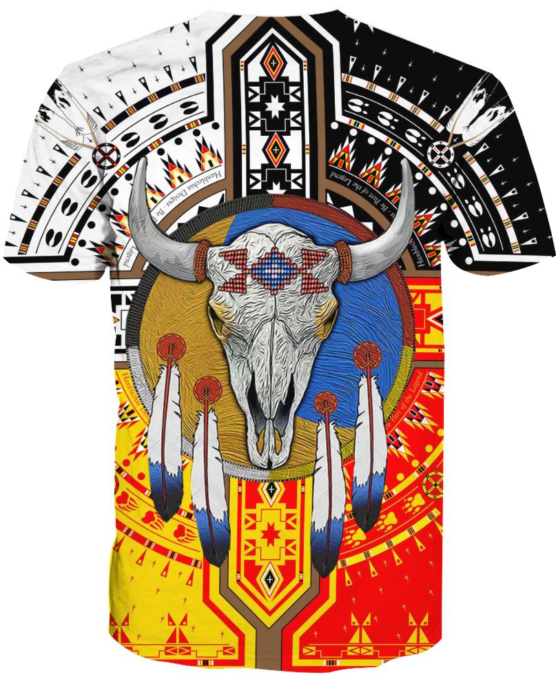 Native American Buffalo Colourful
