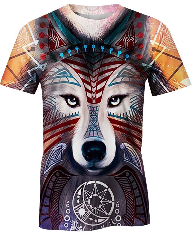 Native American Purple Wolf