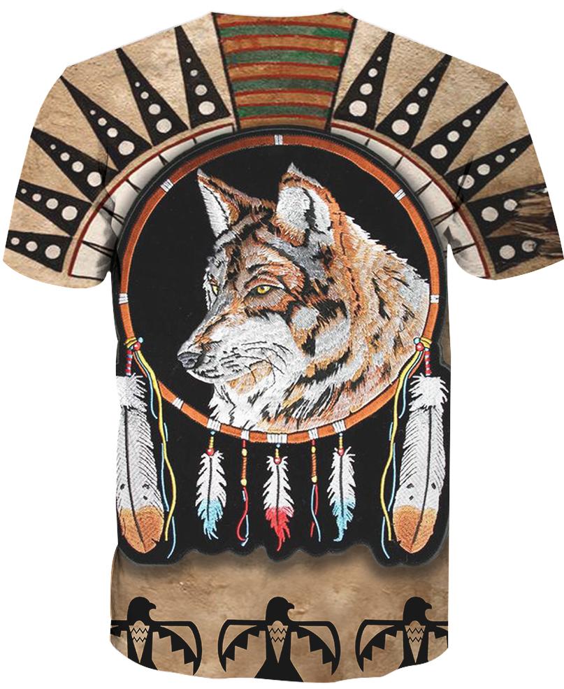 Native American Striped Wolf