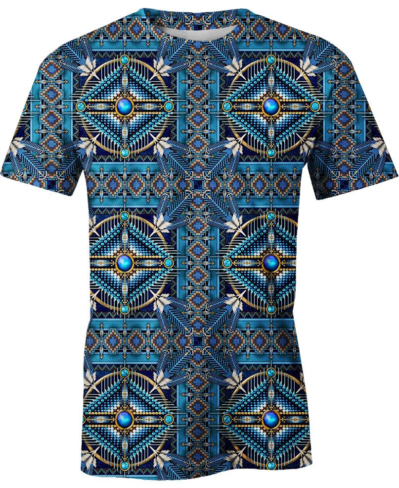 Native American Connecting Pattern Turquoise