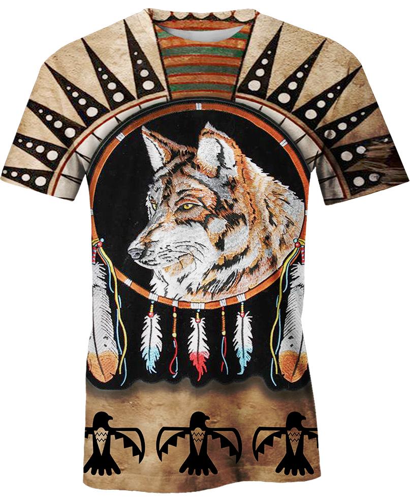 Native American Striped Wolf
