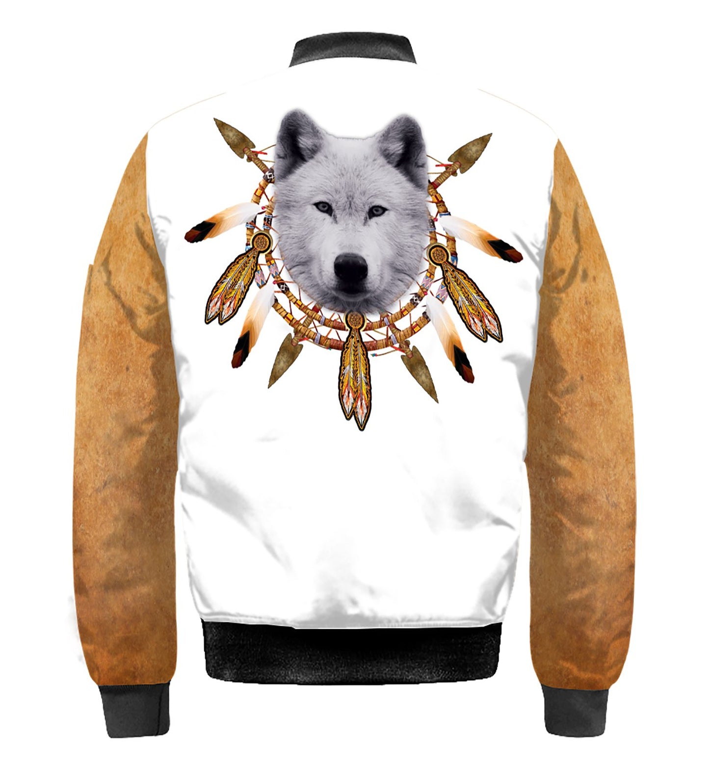 Native American White Wolf