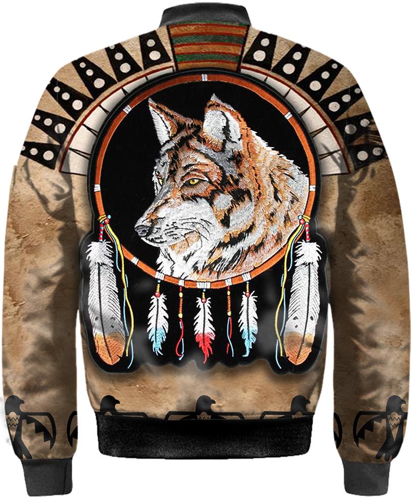 Native American Striped Wolf