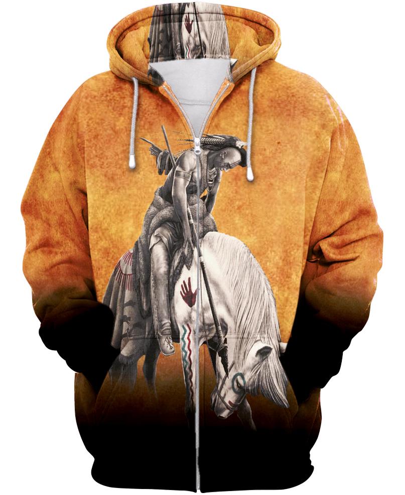 Warrior On The White Horse Native American