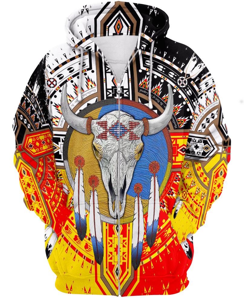 Native American Buffalo Colourful