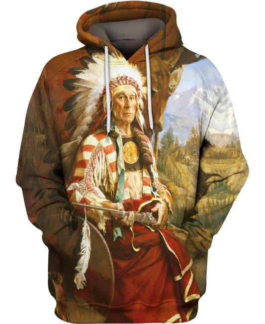 Native American Prairie Indian Chief