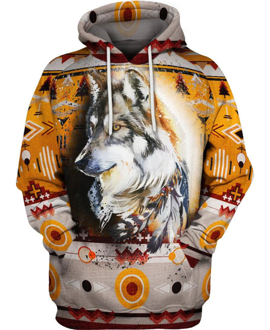 Native American Single Wolf